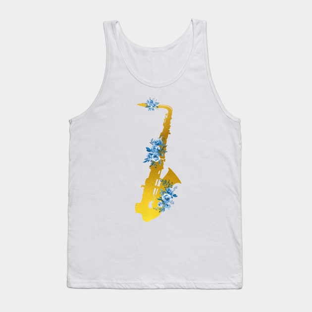 Saxophone Tank Top by erzebeth